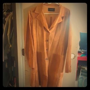 Long buckskin coat